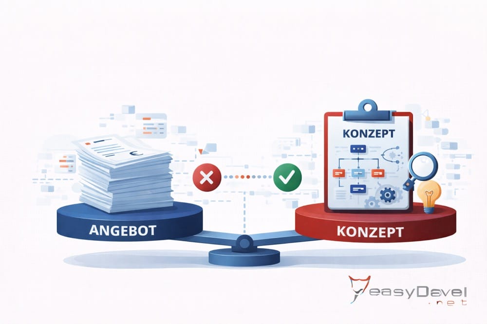 Warum ein Softwarekonzept wichtiger ist als ein Angebot