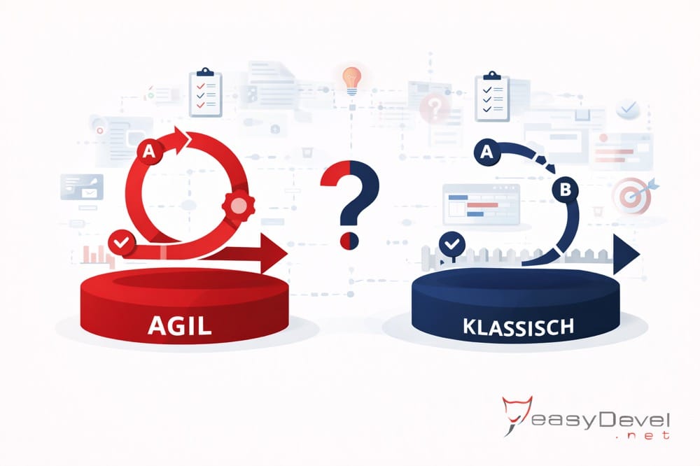 Softwareprojekt agil oder klassisch? Warum die Methode selten das Problem ist